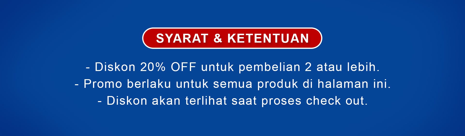 Lebaran Sale Up To 50% + 20% OFF