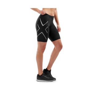 Women's Compression Short - Black Silver