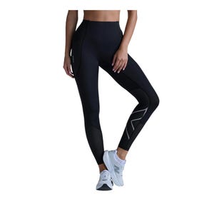Women's Aero Mesh Hi-Rise Compression Tights - Black