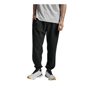 Men's Ez Oversized Organic Cotton Trackpants - Black