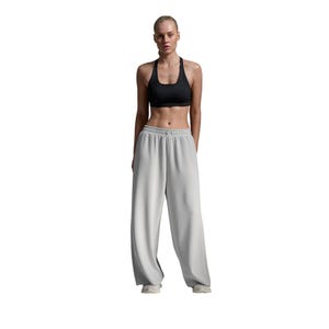 Wonderluxe Sand Washed Wide Leg Pants Women's Pants - LIGHT GREY