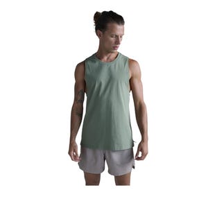 Motion Cotton Flex Tank Men's T-Shirts - GREEN