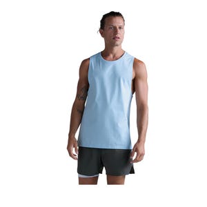 Men's Motion Cotton Flex Tank - Aqua