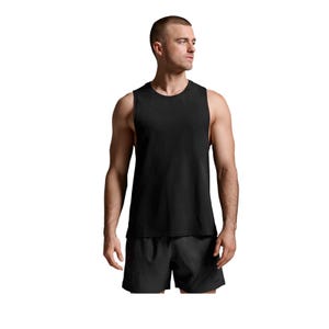 Men's Motion Cotton Flex Tank - Black