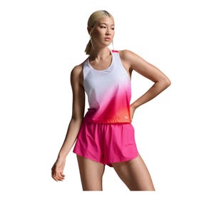 Women's Light Speed React Crop Singlet - Fuchsia