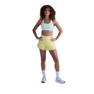 Women's Aero 2-in-1 Hi-Rise 3 Inch Shorts - Lemon