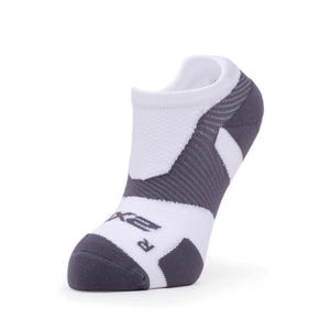 Unisex VECTR Light Cushion No Show Socks - White
