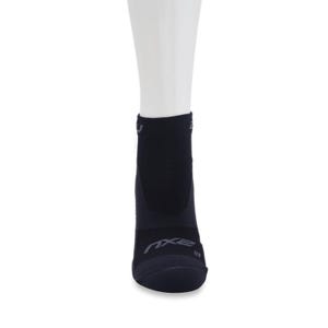 Unisex Vectr Light Cush 1/4 Crew Sock - Black