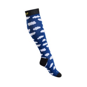 Unisex Flight Bamboo Charcoal Compression Sock - Dark Blue
