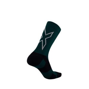 Unisex Vectr Light Cushion Crew Socks - Dark Green