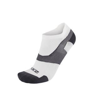 Unisex Vectr Ultralight 1/4 Crew Sock - White