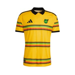 Jamaica 26 X Bob Marley Men's Home Authentic Jersey - Bold Gold