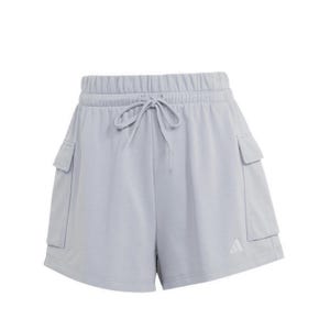 Essentials Small Logo French Terry Women's Cargo Shorts - Grey