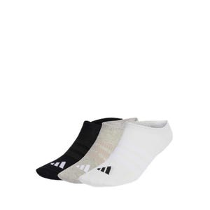 Thin&Light Sportswear Unisex No Show Socks 3 Pair Pack - Medium Grey Heather