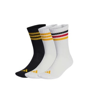 3-Stripes Cushioned Sportswear Unisex Crew Socks 3 Pair Pack - White