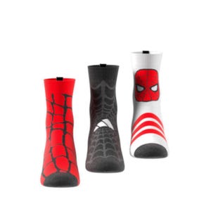 Marvel Unisex Kids Spider-man Socks - White
