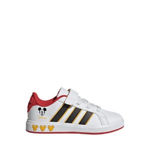 Disney Mickey Mouse Grand Court Kids Sneakers Shoes - White