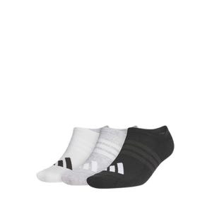 Performance 3 Pack No Show Men's Socks - White/Light Grey Heather/Black