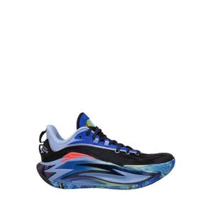 Shock Wave 7 Men's Basketball - Black/Blue/Neon Blue