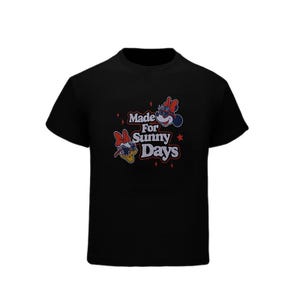 Mickey & Friends Girl's Lifestyle T Shirt - Black
