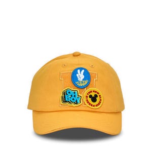 Mickey & Friends Badge Caps - Orange