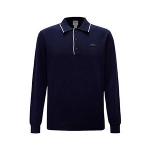 Riviera Knitted Men's Long-Sleeve Top - Navy