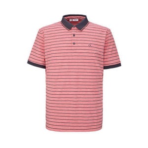 Oak Ridge Stripe Polo Men's - Peach Marl