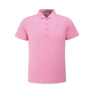 Mila Mini Stripe Women's Polo - Pink