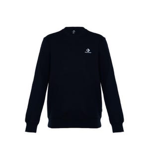 Standard Fit Left Chest Star Chev Emb Crew Men's Jacket -  Black