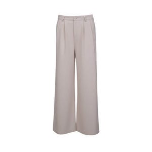 Pleated Chino Women's Pants - Papyrus