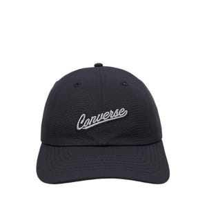 Unisex's 6 Panel Logo Cap - Black