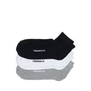 Ankle 3 Pairs Men's Socks - White/Grey/Black