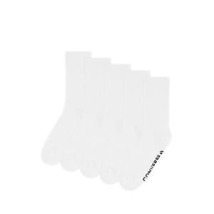 3 Packs Foundational Men's Half Crew Socks - White