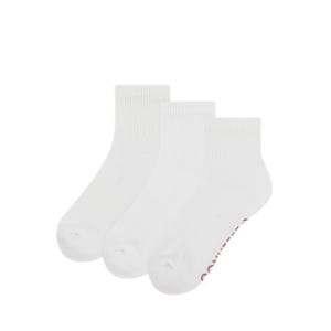 3 Packs Foundational Women's Quarter Socks - White/Multi
