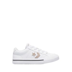 Sport Casual Leather Unisex's Sneakers - White/Vintage Cargo/White