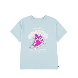 Graphic Girl's T-Shirt - Pale Blue