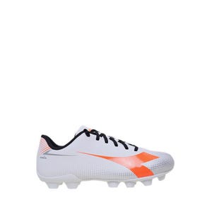 Pichichi 9 Jr MD Boy's Football Shoes - White/Fluo Red
