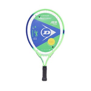 Dunlop Tristorm Junior 19 Strung G04 NH Tennis Racket - Green / Blue