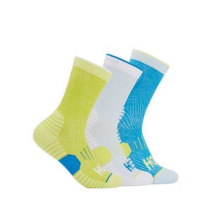 Unisex Crew Run Sock 3PK - Diva Blue/Ice Water/Evening Primrosediva Blue/Ice Water/Evening Primrose