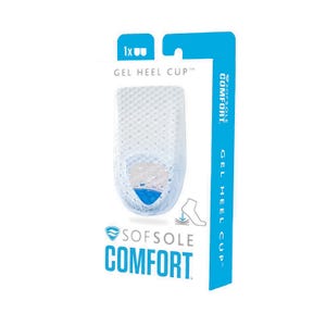 Sof Sole Gel Heel Cup Insoles L/XL