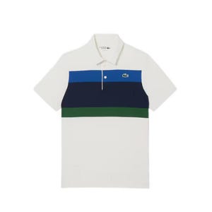 Chemise Col Bord - Cotes Men's Polo - Flour/Navy Blue - France BL
