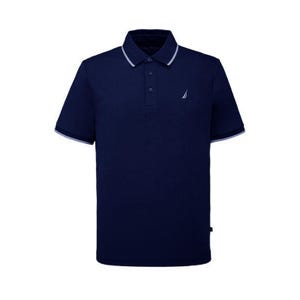 Men Polo YD collar & cuff - Blue