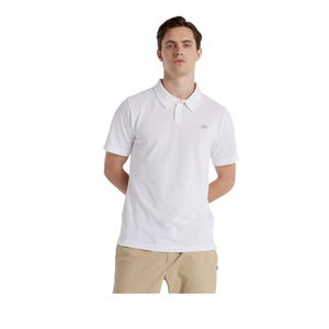 Cotton Pique Men's Polo Shirt - White