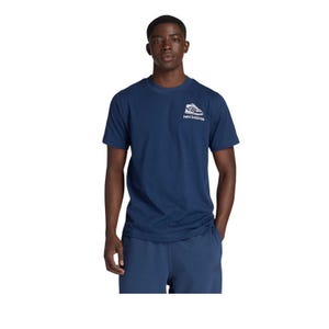 Left Chest Shoe Sketch Mens T-Shirt - Navy