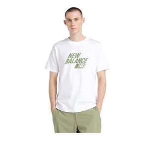 Sport Graphic Cotton Mens T-Shirt - White