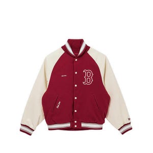 Ap Mlb Raglan Varsity Boston Red Sox Men's Jacket - Red