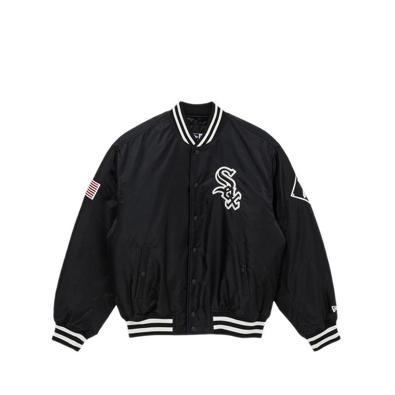 Jacket Mlb Authentic Stadium Chicago White Sox Men's Jacket - Black