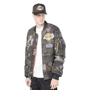 Jacket Alpha M Ecom Los Angeles Lakers Men's Jacket - Black