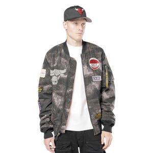 Jacket Alpha M Ecom Chicago Bulls Men's Jacket - Black