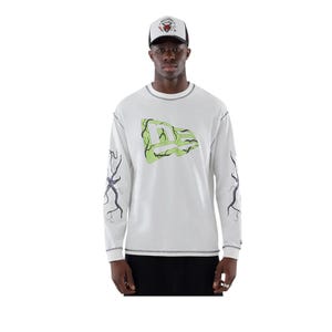 Ls Oversized Tee Stranger Things Men's T-Shirt - White